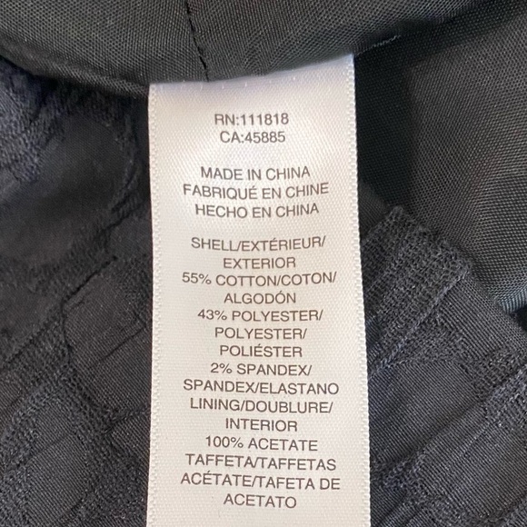 Michael Kors Womens Size 8 Crepe Sleeveless Sheath Dress Black Cream Color Block - Picture 6 of 7